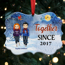 Family Couple Annoying Each Other - Christmas Gift For Couples - Personalized Custom Wooden Ornament, Aluminum Ornament