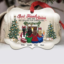 Best Friends Are The Sisters We Choose For Ourselves - Christmas Gift For BFF - Personalized Custom Aluminum Ornament