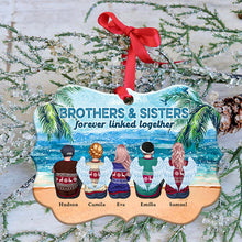 Brothers & Sisters Forever Linked Together - Personalized Christmas Ornament