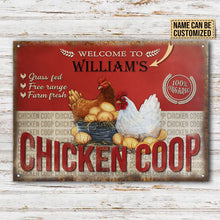 Personalized Chicken Coop Farm Fresh Customized Classic Metal Signs-CUSTOMOMO
