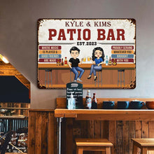 Where Music Is Played & Good Friends - Personalized Custom Bar Metal Sign - Bar Sign Decoration