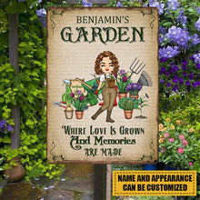 Where Love Is Grown And Memories Are Made - Garden Sign - Loving Gift For Garden Lovers Personalized Custom Garden Metal Sign