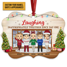 Work Made Us Colleagues - Christmas Gift For Co-worker and BFF - Personalized Custom Aluminum Ornament