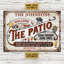 Personalized Patio Grilling Red Listen To The Good Music Customized Classic Metal Signs-CUSTOMOMO