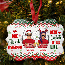 Best Catch - Fishing Couple Gift - Personalized Custom Aluminum Ornament