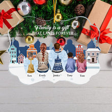No Greater Gift Than The Love In Family - Personalized Acrylic Ornament - Christmas, Heartwarming Gift For Family, Mom, Dad, Grandparents, Daughter & Son