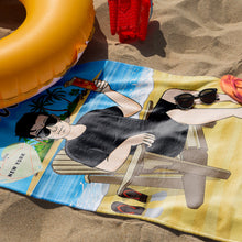 Just A Boy&Girl Who Love Beaches - Beach Towel - Summer Gift - Personalized Custom Beach Towel