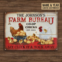 Personalized Chicken Farm Bureau Customized Classic Metal Signs-CUSTOMOMO