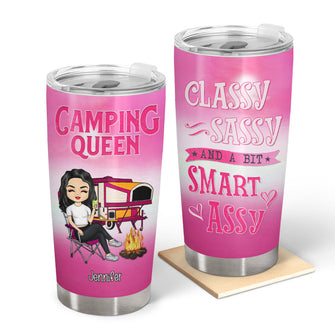 Camping Queen Classy - Gift For Camping Lovers - Personalized Custom Tumbler