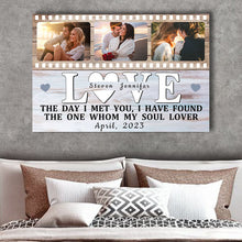 Custom Photo The Day I Met My Soul Lover - Gift For Husband Wife - Personalized Custom Canvas
