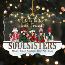 Soul Sisters - Personalized Acrylic Ornament, Christmas Gift For Sisters, Best Friends, Besties