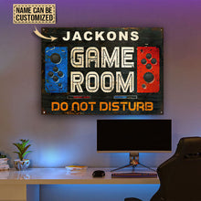 Personalized Gaming Room Not Disturb Customized Classic Metal Signs-CUSTOMOMO