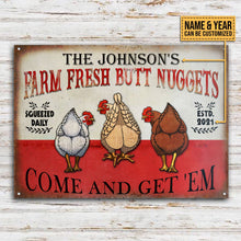 Personalized Chicken Nuggets Come Customized Classic Metal Signs-CUSTOMOMO