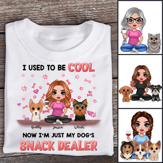 I'm Just My Dog's Snack Dealer - Personalized Customized T-shirt - Gift For Pet Lover Dog Lover