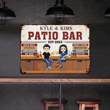 Where Music Is Played & Good Friends - Personalized Custom Bar Metal Sign - Bar Sign Decoration