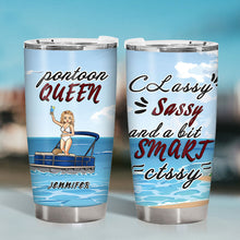 Pontoon Queen Classy Sassy - Personalized Custom Tumbler