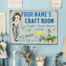 Craft Room - Personalized Metal Sign - Birthday Gift For Her, Girl, Woman, Sewing Lover