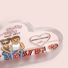 Hubby & Wifey Since - Personalized Customized Acrylic Plaque - Gift For Couple Lover - Valentine's Day Gift