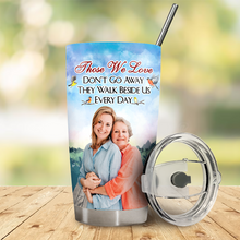 I'm Always With You Lake Pier - Custom Photo Personalized Customized Tumbler Memorial Gift For Family