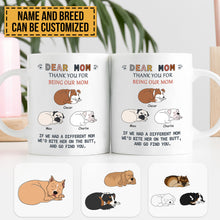 Dear Mom Thank You For Being Our Mom - Pet Mug - Gifts For Dog Lovers Lovely Pet Personalized Custom Mug