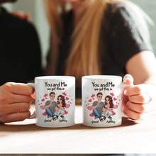 Together Since Cartoon Couple Character - Couple Mug - Gifts For Him, Her Personalized Custom Ceramic Mug