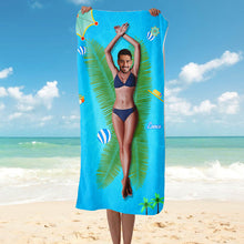 Custom Photo The Best Gift For Funny People - Beach Towel - Personalized Custom Face Beach Towel