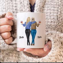 Bestie Here's To Anorher Year Of Bonding Over Coffee - Personality Customized Mug - Christmas Gift For Bestie - Gift For Friend
