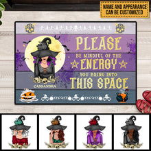 Personalized Witch Custom Doormat Please Be Mindful Of The Energy You Bring Into This Space