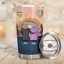 Mother And Daughter Linked Together - Personalized Custom Tumbler