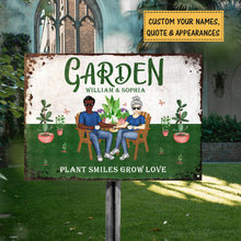 And Into The Garden We Go To Find Our Souls - Garden Sign -  Gift For Couples Personalized Custom Classic Metal Signs