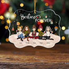 Besties Forever - New Version - Personalized Acrylic Ornament - Christmas, New Year Gift For Sista, Sister, Soul Sister, Best Friend, BFF, Bestie, Friend