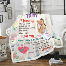 Custom Photo We've Been Together For Just A Little While Gifts For Mom Personalized Blanket