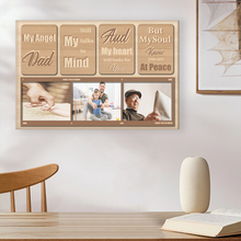 Custom Photo - My Angel Dad My Soul Know You Are At Peace - Personalized Custom Canvas - Family Canva
