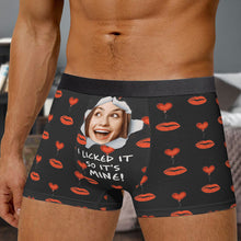 Custom Photo - Personalized Customized Man's Boxer Briefs - Valentines Day Gift