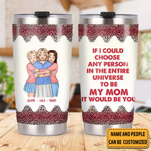 Mother And Daughter Linked Together - Gift for Mom And Grandma - Personalized Custom Tumbler Mother's Day Gift