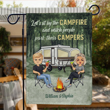 Drive Slow Drunk Campers Matter Husband Wife Camping Couple - Personalized Custom Flag-Flag-Thesunnyzone