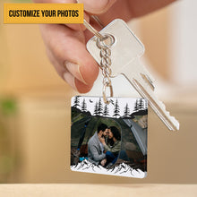 Life Is An Adventure With You - Gift For Camping Couples - Personalized Camping Keychain