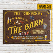 Personalized Barn Listen To The Good Music Custom Classic Metal Signs-CUSTOMOMO