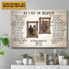 Custom Photo - In Memory Gift For Loss Best Personalized -  Memorial Canvas - Personality Customized Canvas