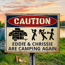 Drunk Campers Are Camping Again - Personalized Camping Metal Sign-CUSTOMOMO