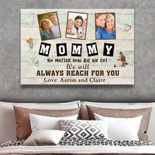 Custom Photo We Will Always Reach For You - Family Canvas - Gift For Mother Personalized Custom Canvas