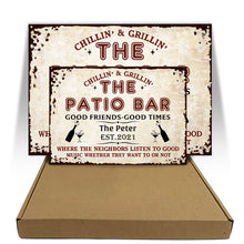 Personalized Patio Bar Grilling Red Listen To The Good Music Custom Classic Metal Signs