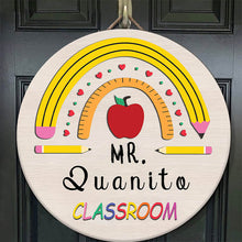 Teacher Name Sign | Personalized Rainbow Sign | Teacher Welcome Sign | Teacher Gift | Teacher Signs | Teacher Door Sign | Back To School