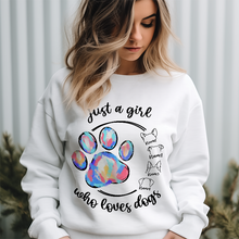 Just A Girl Who Loves Dogs Gift For Dog Lovers Personalized Custom Unisex Sweatshirt