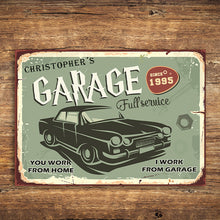Personalized Auto Mechanic Garage Vintage Car You Work From Home Customized Classic Metal Signs-CUSTOMOMO