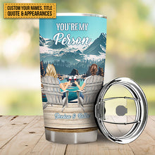 You Are My Person Because Of You I Laugh A Little Harder - Gift For Bestie - Personalized Custom Tumbler