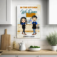 In This Kitchen We Dance - Kitchen Sign - Gift For Couples Personalized Custom Classic Metal Signs