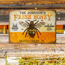 Personalized Honey Bee Fresh Customized Classic Metal Signs-CUSTOMOMO
