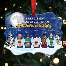 Christmas Ornament - Brothers And Sisters Linked Together - Personalized Christmas Ornament