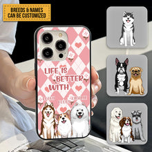 Life Is Better With Puppies - Pet Phone Case - Gift For Pet Lovers Personalized Custom Phone Case